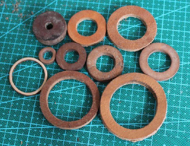 Leather Gasket Packing Washer Seals